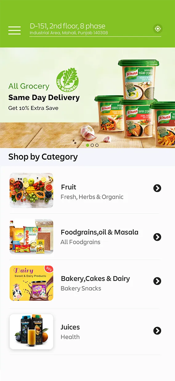 grocery app screens 3