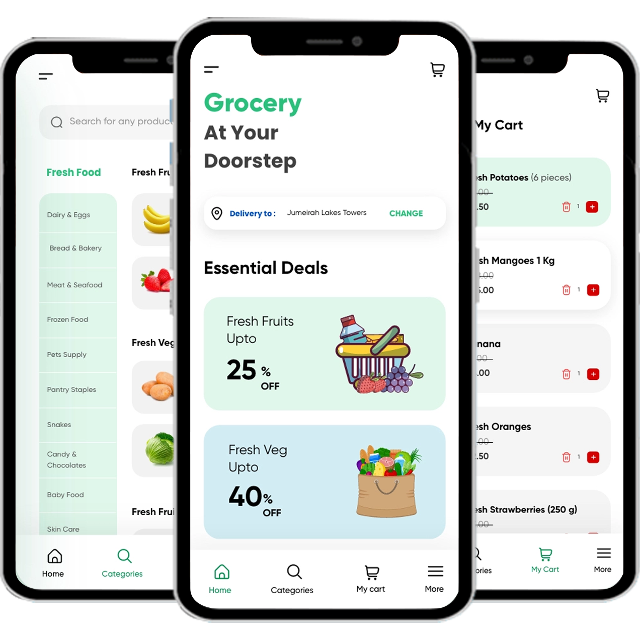 uber for grocery launch business screen