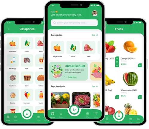 readymade uber grocery app screens