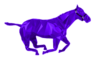 horse-blue